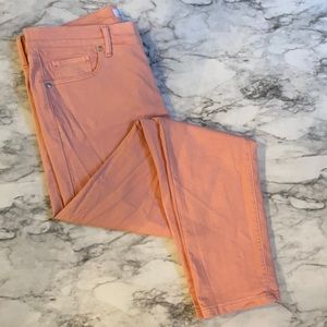 LOFT Modern Skinny Crop Pants in Pink, size 28/6